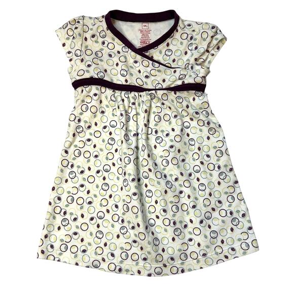 Tea Collection 100% Cotton Wrap Neck Dress 12-18M - Picture 1 of 4